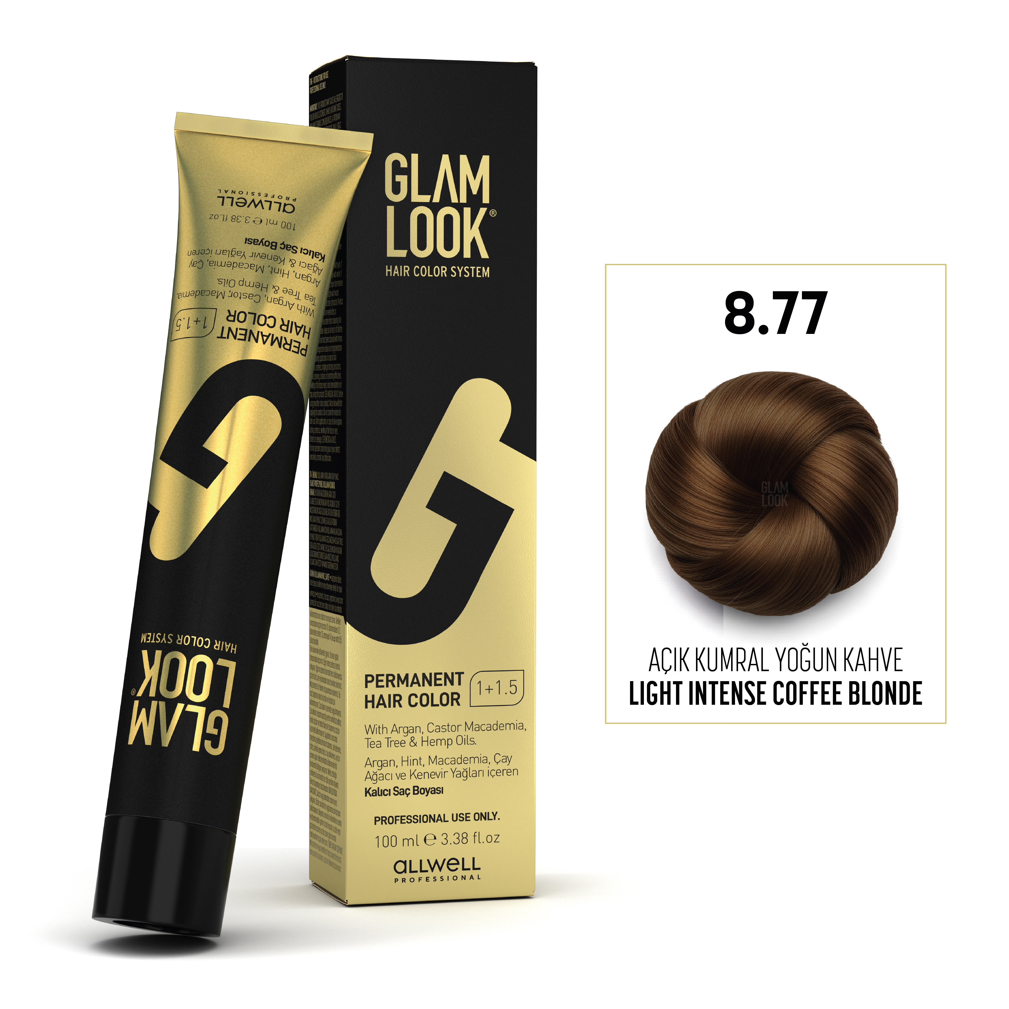GLAMLOOK Kalıcı Saç Boyası 100 ML Açık Kumral Yoğun Kahve 8.77