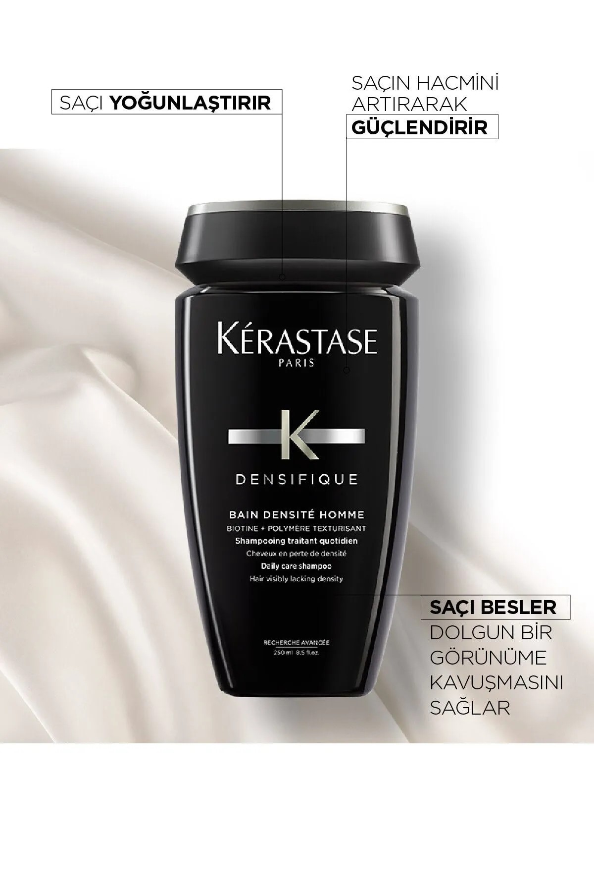 Kerastase Densifique Bain Densifique Homme Erkekler İçin Yoğunluk Kazandıran Şampuan 250ml